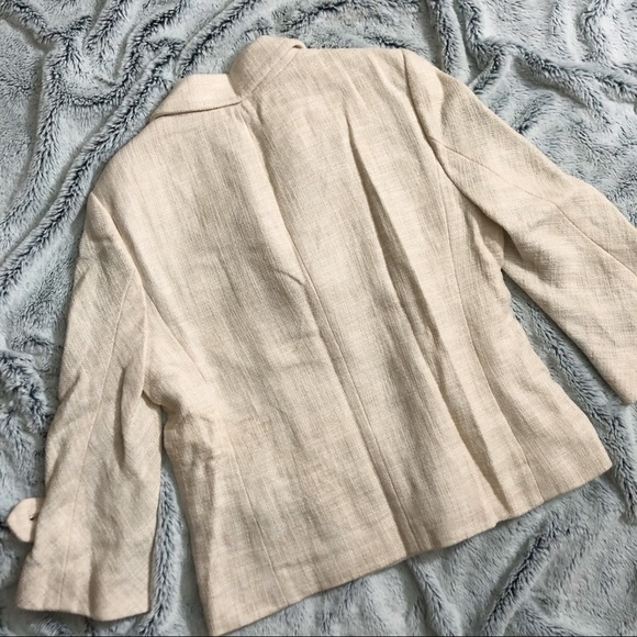 J.Crew Cream Linen Crop Blazer - Picture 5 of 5